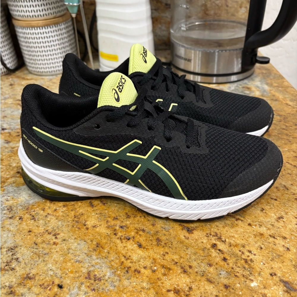 Asics Black Neon Yellow Running Shoes